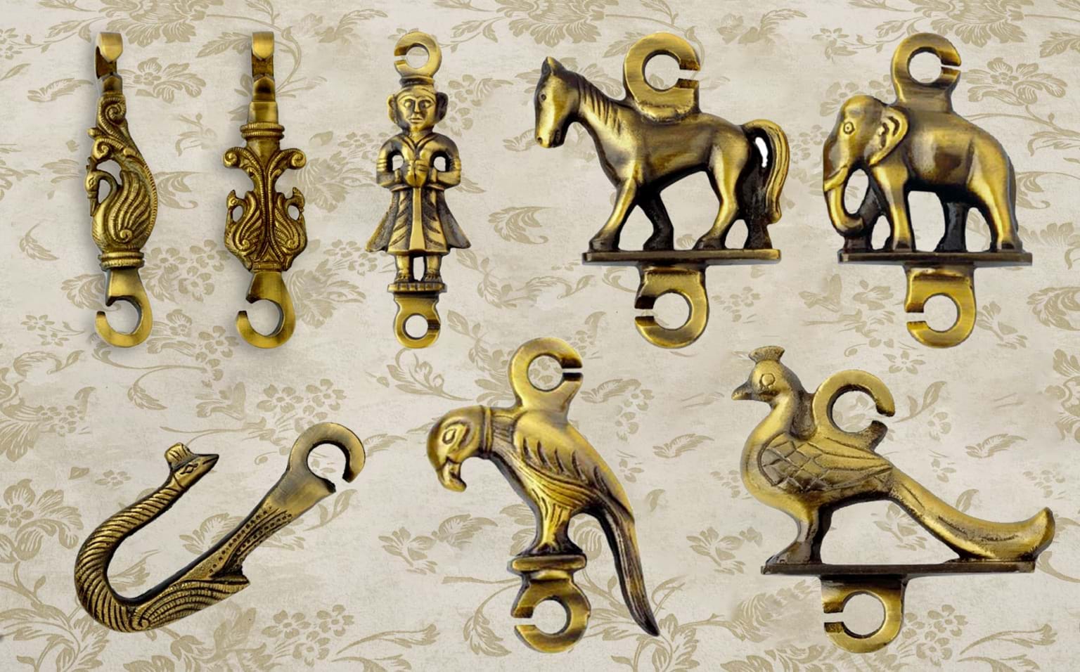 Brass Rajwadi Animal Set